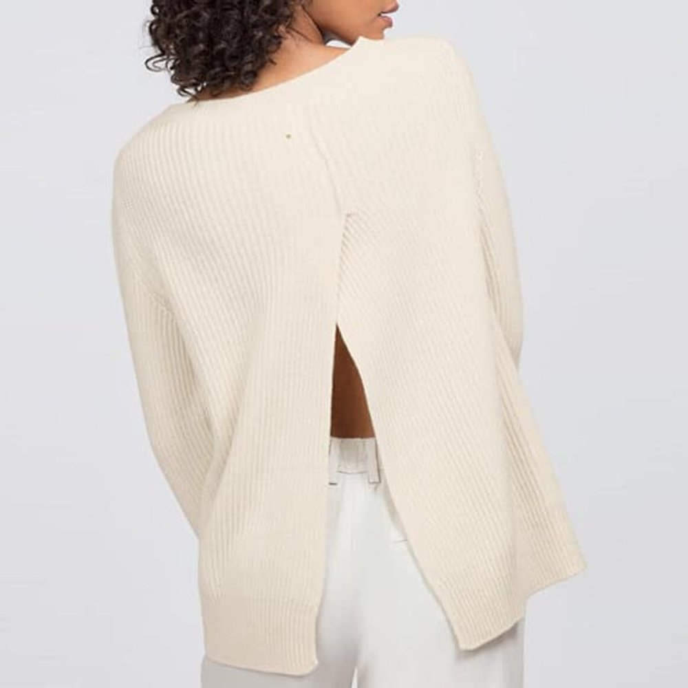 Cuyana Open-Back Sweater, M